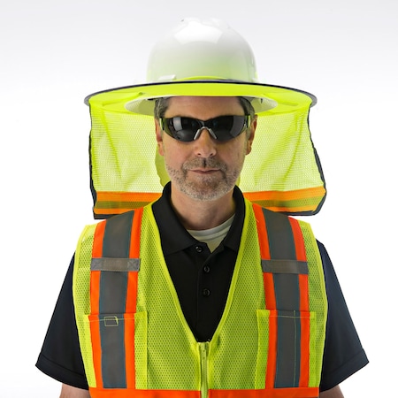 Cordova Hi-Vis Lime Polyester Mesh Neck Shade VHB101